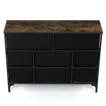 Komoda JAZZ III čierna/viacfarebná 13