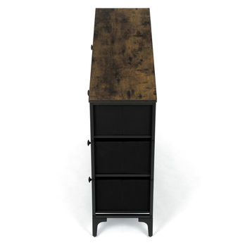 Komoda JAZZ III čierna/viacfarebná 14