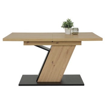 Jedálenský stôl JEANETTE T dub artisan/čierna 2