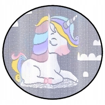 Záclona JEDNOROŽCI 2 viacfarebná, 300x150 cm 1