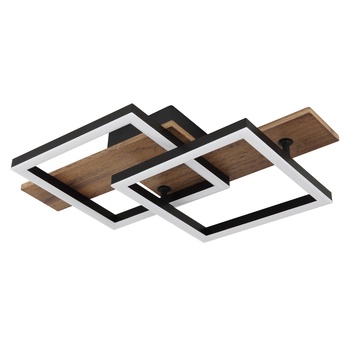 Stropné svietidlo JEFFRY 2 čierna/hnedá 2