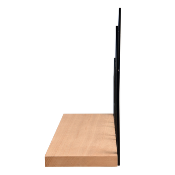 Nástenná polica JELENA čierna/prírodná 5