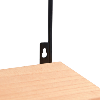 Nástenná polica JELENA čierna/prírodná 7