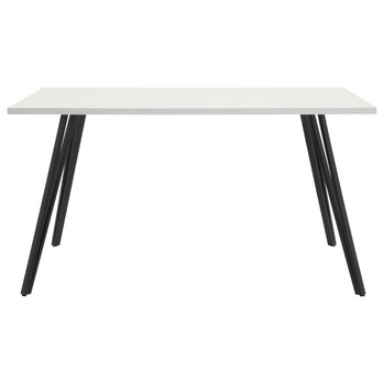 Jedálenský stôl JENNIFER T biela vysoký lesk/čierna, šírka 140 cm 1