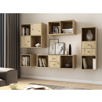 Nástenná polica JERRY 3 dub artisan 1