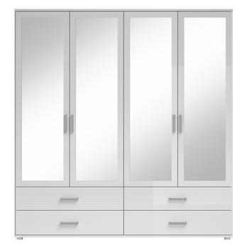 Šatníková skriňa JOANN biela 4