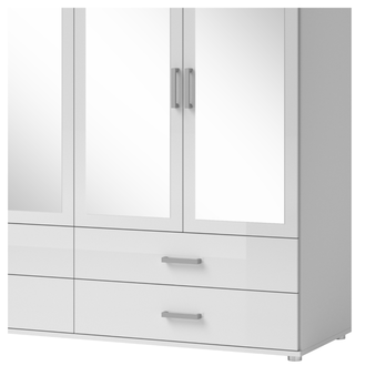 Šatníková skriňa JOANN biela 5