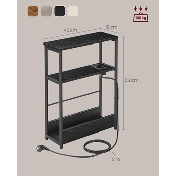 Odkladací stolík JOB 4 čierna 5