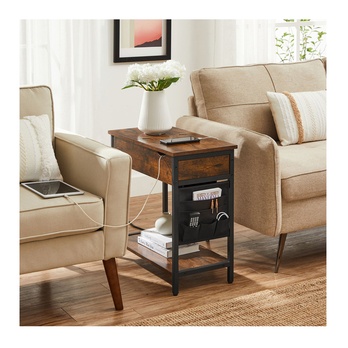 Odkladací stolík JOB hnedá/čierna 1