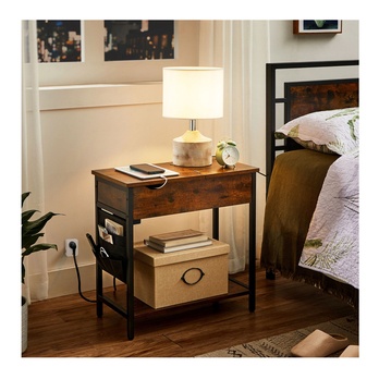 Odkladací stolík JOB hnedá/čierna 2