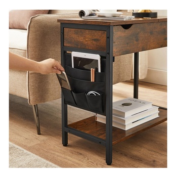 Odkladací stolík JOB hnedá/čierna 4