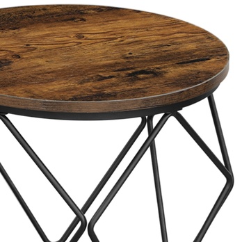 Sada konferenčných stolíkov JOEN čierna/hnedá, 2 ks 6