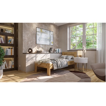 Posteľ JOHANA I dub, 90x200 cm 1