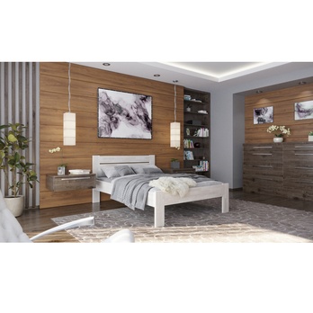 Posteľ JOHANA I buk/biela, 120x200 cm 1