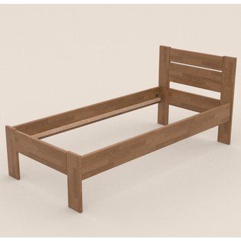 Posteľ JOHANA I dub/orech svetlý, 100x200 cm 2