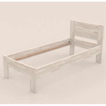 Posteľ JOHANA I buk/biela, 100x200 cm 2