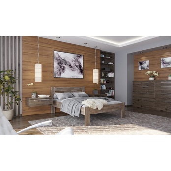 Posteľ JOHANA I buk/sivá, 120x200 cm 1