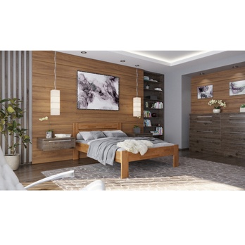 Posteľ JOHANA I dub/orech svetlý, 120x200 cm 1