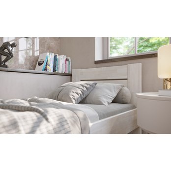 Posteľ JOHANA I buk/biela, 100x200 cm 3