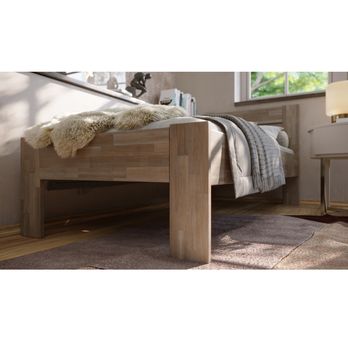 Posteľ JOHANA I buk/sivá, 100x200 cm 6