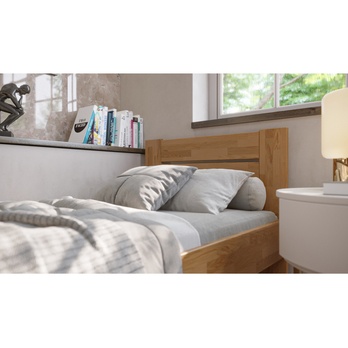 Posteľ JOHANA I dub/orech svetlý, 100x200 cm 5