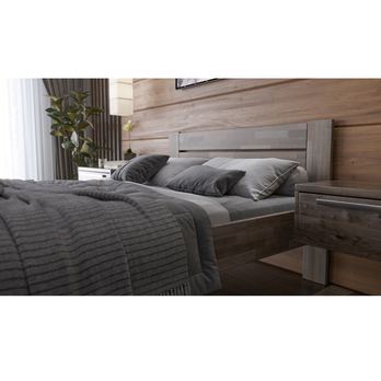 Posteľ JOHANA I buk/sivá, 120x200 cm 2