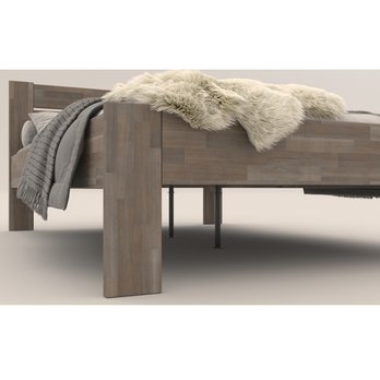 Posteľ JOHANA I buk/sivá, 120x200 cm 5