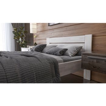 Posteľ JOHANA II buk/biela, 140x200 cm 3