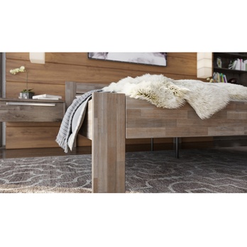 Posteľ JOHANA II buk/sivá, 160x200 cm 5