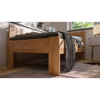 Rohová posteľ JOHANA ľavá, dub/svetlý orech, 80x200 cm 3