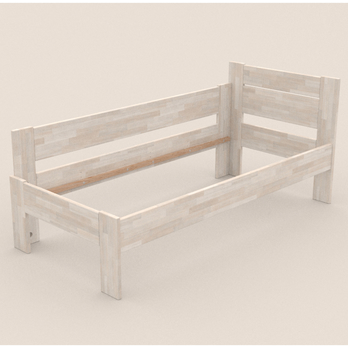 Rohová posteľ JOHANA ľavá, buk/biela, 80x200 cm 1