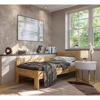 Rohová posteľ JOHANA dub/ľavá, 80x200 cm 1