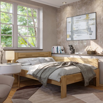 Rohová posteľ JOHANA dub/pravá, 120x200 cm 1