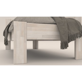 Rohová posteľ JOHANA pravá, buk/biela, 80x200 cm 3