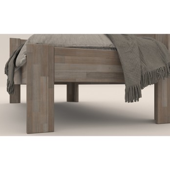 Rohová posteľ JOHANA pravá, buk/sivá, 80x200 cm 3