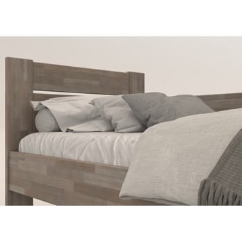 Rohová posteľ JOHANA pravá, buk/sivá, 80x200 cm 4