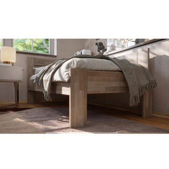 Rohová posteľ JOHANA pravá, buk/sivá, 80x200 cm 6