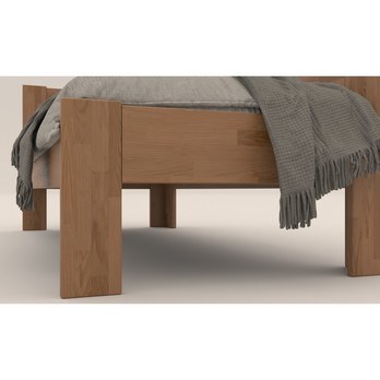 Rohová posteľ JOHANA pravá, dub/svetlý orech, 80x200 cm 3