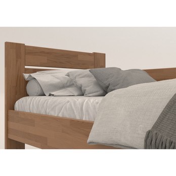 Rohová posteľ JOHANA pravá, dub/svetlý orech, 80x200 cm 4