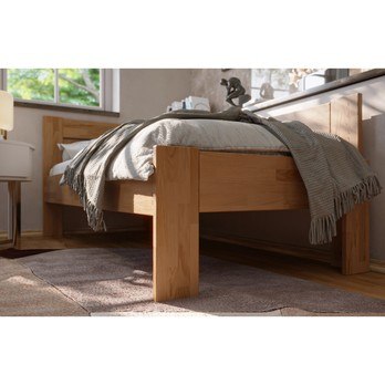 Rohová posteľ JOHANA pravá, dub/svetlý orech, 80x200 cm 5