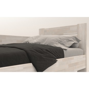 Rohová posteľ JOHANA ľavá, buk/biela, 80x200 cm 2