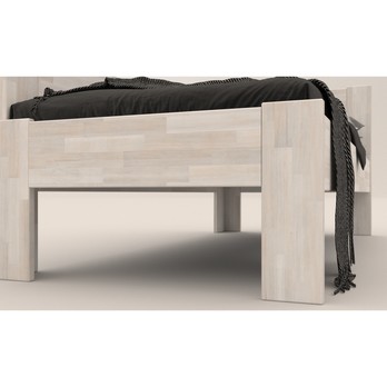 Rohová posteľ JOHANA ľavá, buk/biela, 80x200 cm 3