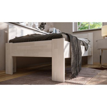 Rohová posteľ JOHANA ľavá, buk/biela, 80x200 cm 4