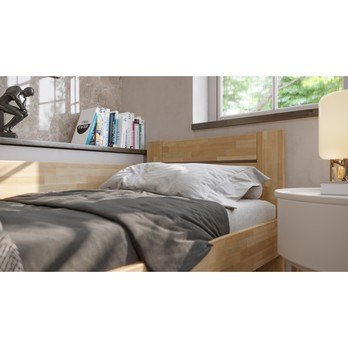 Rohová posteľ JOHANA buk/ľavá, 100x200 cm 3