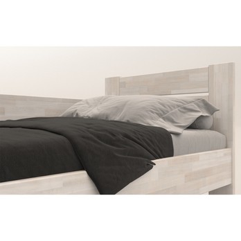 Rohová posteľ JOHANA ľavá, buk/biela, 100x200 cm 4