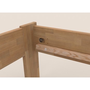 Rohová posteľ JOHANA pravá, buk/prírodná, 120x200 cm 5