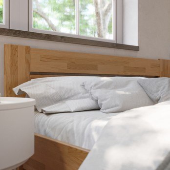 Rohová posteľ JOHANA pravá, dub/svetlý orech, 120x200 cm 2