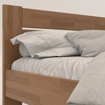 Rohová posteľ JOHANA pravá, dub/svetlý orech, 120x200 cm 4