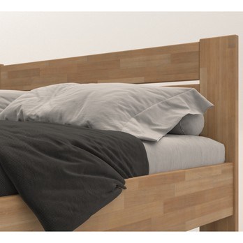 Rohová posteľ JOHANA ľavá, buk/prírodná, 120x200 cm 3