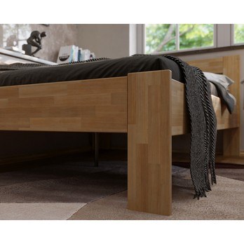 Rohová posteľ JOHANA ľavá, buk/prírodná, 120x200 cm 5